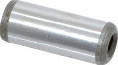 Jergens - 1/2" Diam x 1-1/4" Pin Length Alloy Steel Pull Out Dowel Pin - C 47-58 & C 60-64 (Surface) Hardness, 1 Beveled & 1 Threaded End - Best Tool & Supply