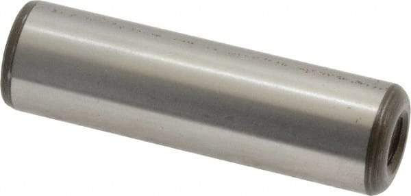 Jergens - 1/2" Diam x 1-3/4" Pin Length Alloy Steel Pull Out Dowel Pin - C 47-58 & C 60-64 (Surface) Hardness, 1 Beveled & 1 Threaded End - Best Tool & Supply