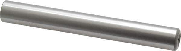 Jergens - 1/2" Diam x 4" Pin Length Alloy Steel Pull Out Dowel Pin - C 47-58 & C 60-64 (Surface) Hardness, 1 Beveled & 1 Threaded End - Best Tool & Supply