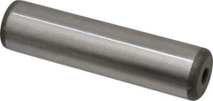 Jergens - 1" Diam x 4" Pin Length Alloy Steel Pull Out Dowel Pin - C 47-58 & C 60-64 (Surface) Hardness, 1 Beveled & 1 Threaded End - Best Tool & Supply