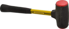 NUPLA - 32 oz Head 2" Face Diam Urethane Dead Blow Hammer - 13-11/16" OAL, Fiberglass Handle - Best Tool & Supply