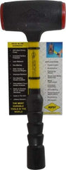 NUPLA - 48 oz Head 2-3/16" Face Diam Urethane Dead Blow Hammer - 14-5/16" OAL, Fiberglass Handle - Best Tool & Supply