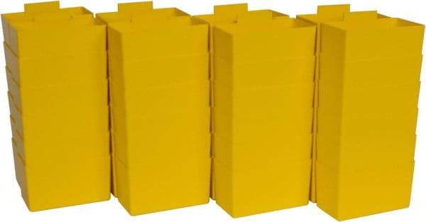 Quantum Storage - 2.8" Wide x 3" High, Yellow Bin Cup - Use with Quantum Storage Systems - Shelf Bin - Best Tool & Supply