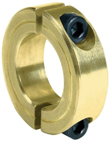 Climax Metal Products - 2-7/8" Bore, Steel, Two Piece Clamping Shaft Collar - 4-1/4" Outside Diam, 7/8" Wide - Best Tool & Supply