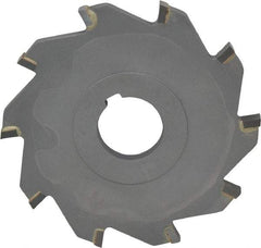 Made in USA - 4" Diam x 5/16" Width of Cut, 10 Teeth, Carbide Tipped Side Milling Cutter - Straight Teeth, Uncoated - Best Tool & Supply