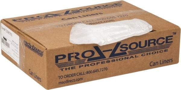 PRO-SOURCE - 0.2 mil Thick, Household/Office Trash Bags - 24" Wide x 31" High, Clear - Best Tool & Supply