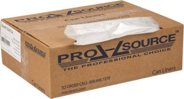 PRO-SOURCE - 0.47 mil Thick, Household/Office Trash Bags - 38" Wide x 58" High, Clear - Best Tool & Supply