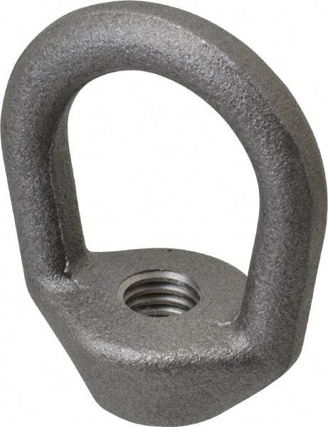 Gibraltar - 2,240 Lb Capacity, 1/2-13 Thread, Self Colored, Carbon Steel Regular Duty Lifting Eye Nut - Grade C-1030, 2-1/2" High, 1-1/4" Inside & 2" Outside Eye Diam, 2" Bell/Base Width - Best Tool & Supply