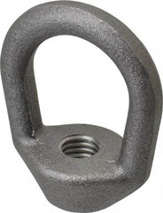 Gibraltar - 2,240 Lb Capacity, 1/2-13 Thread, Self Colored, Carbon Steel Regular Duty Lifting Eye Nut - Grade C-1030, 2-1/2" High, 1-1/4" Inside & 2" Outside Eye Diam, 2" Bell/Base Width - Best Tool & Supply