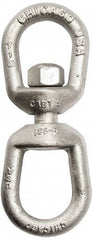 Gibraltar - 3, 600 Lbs. Load Limit, 6-3/8 Inches Long x 1/2 Inch Diameter Oval Eye Swivel - 1-1/2 Inch Inside Width, 2-1/2 Inch Outside Width, 5/8 Inch Pin Diameter, 5-3/8 Inch Reach, 2 Inch Lower Eye Inside Height, 1-3/16 Inch Upper Eye Inside Height - Best Tool & Supply