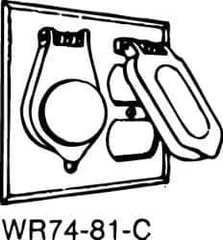 Thomas & Betts - Electrical Outlet Box Stainless Steel Weatherproof Cover - Includes Screw & Sealing Gasket - Best Tool & Supply