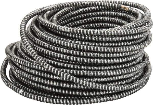 AFC CABLE - THHN, 10 AWG, 30 Amp, 125' Long, Solid Core, 2 Strand Building Wire - Black, Thermoplastic Insulation - Best Tool & Supply