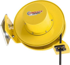 Conductix - 14 AWG, 40' Cable Length, Cord & Cable Reel with Cable End - 3 Outlets, SO Cable, White Reel - Best Tool & Supply