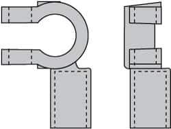 Noco - Automotive Battery 4/0 Left Elbow Terminal - Positive Polarity - Best Tool & Supply