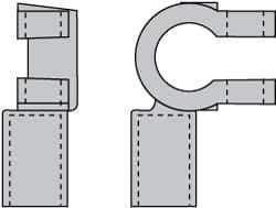 Noco - Automotive Battery 3/0 Right Elbow Terminal - Negative Polarity - Best Tool & Supply