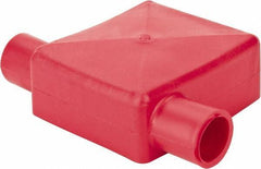 Noco - 1 & 2 Gauge, Flag Automotive Battery Terminal Protector - Red - Best Tool & Supply