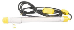 Made in USA - 120 Volt, 15 Watt, Electric, Fluorescent Portable Hook Work Light - 50' Cord, 1 Head - Best Tool & Supply