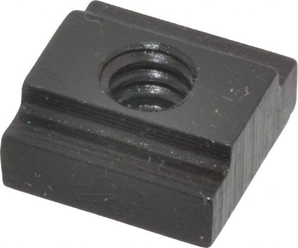 Gibraltar - 1/4-20 Blind Tapped T Slot Nut - 5/16" Slot Width, 9/16 x 3/16" Base Width x Height, 9/16 x 1/4" OAL x Height - Best Tool & Supply