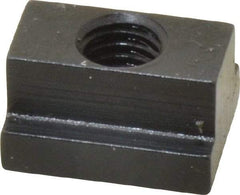 Gibraltar - 3/8-16 Blind Tapped T Slot Nut - 7/16" Slot Width, 11/16 x 7/32" Base Width x Height, 7/8 x 1/2" OAL x Height - Best Tool & Supply