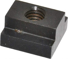 Gibraltar - 3/8-16 Blind Tapped T Slot Nut - 1/2" Slot Width, 7/8 x 9/32" Base Width x Height, 7/8 x 1/2" OAL x Height - Best Tool & Supply