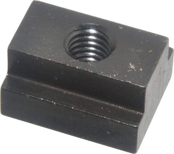 Gibraltar - 3/8-16 Blind Tapped T Slot Nut - 9/16" Slot Width, 7/8 x 11/32" Base Width x Height, 1-1/8 x 5/8" OAL x Height - Best Tool & Supply