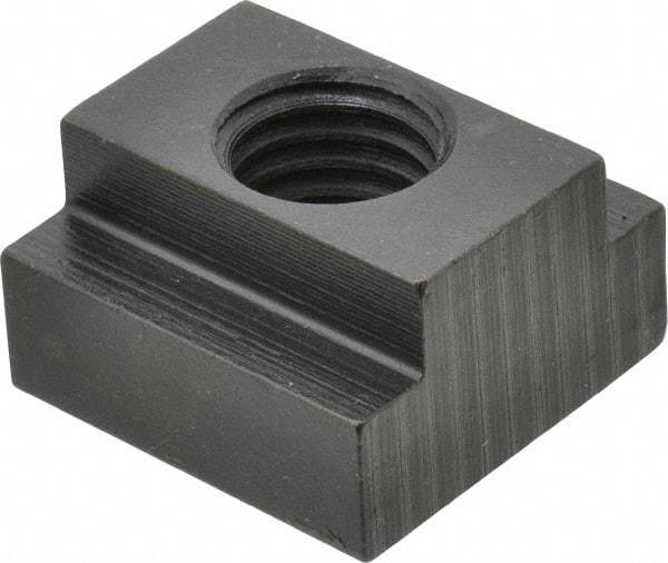 Gibraltar - 5/8-11 Blind Tapped T Slot Nut - 3/4" Slot Width, 1-1/4 x 15/32" Base Width x Height, 1-1/4 x 3/4" OAL x Height - Best Tool & Supply