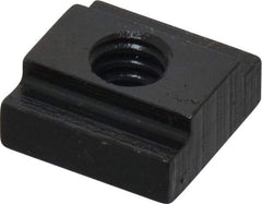 Gibraltar - 1/4-20 Tapped Through T Slot Nut - 5/16" Slot Width, 9/16 x 3/16" Base Width x Height, 9/16 x 1/4" OAL x Height - Best Tool & Supply