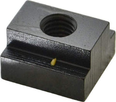 Gibraltar - 1/2-13 Tapped Through T Slot Nut - 11/16" Slot Width, 1-1/8 x 7/16" Base Width x Height, 1-1/4 x 3/4" OAL x Height - Best Tool & Supply