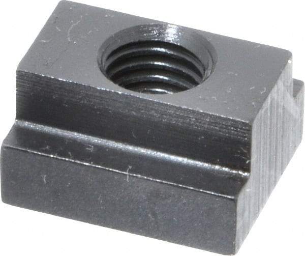 Gibraltar - M10x1.50 Blind Tapped T Slot Nut - 1/2" Slot Width, 19 x 7mm Base Width x Height, 22 x 13mm OAL x Height - Best Tool & Supply