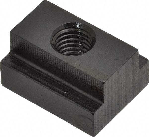 Gibraltar - M10x1.50 Blind Tapped T Slot Nut - 9/16" Slot Width, 22 x 9mm Base Width x Height, 29 x 16mm OAL x Height - Best Tool & Supply