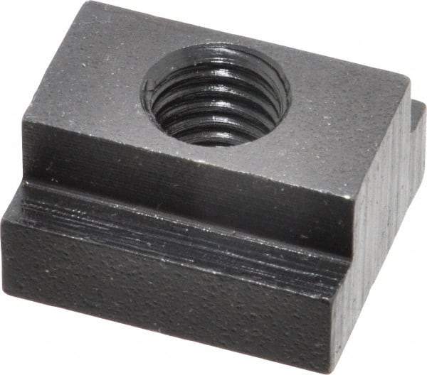 Gibraltar - M12x1.75 Tapped Through T Slot Nut - 5/8" Slot Width, 25 x 9mm Base Width x Height, 29 x 16mm OAL x Height - Best Tool & Supply