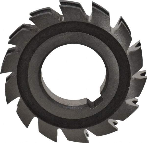 Made in USA - 3/32" Radius, 3/16" Circle Diam, 2-1/4" Diam x 0.385" Wide Cut, High Speed Steel Concave Radius Cutter - 2-1/4" OAL, Arbor Connection, Uncoated, Form Relieved, 10 Teeth - Best Tool & Supply