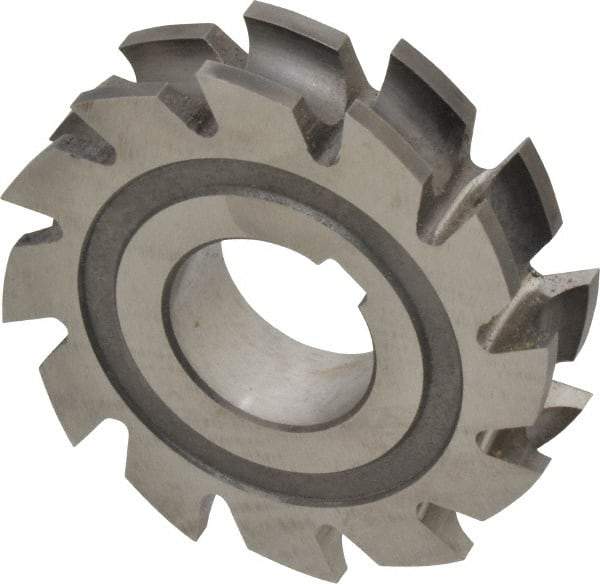 Made in USA - 3/16" Radius, 3/8" Circle Diam, 2-3/4" Diam x 0.635" Wide Cut, High Speed Steel Concave Radius Cutter - 2-3/4" OAL, Arbor Connection, Uncoated, Form Relieved, 10 Teeth - Best Tool & Supply