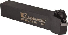 Kennametal - MSSN, Left Hand Cut, 45° Lead Angle, 1" Shank Height x 1" Shank Width, Negative Rake Indexable Turning Toolholder - 6" OAL, SN..43. Insert Compatibility, Series Kenloc - Best Tool & Supply