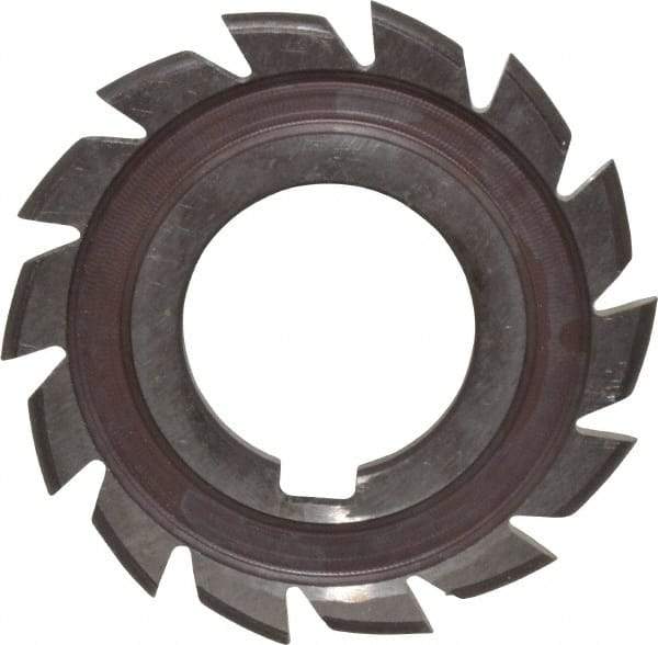 Made in USA - 1/16" Radius, 1/8" Circle Diam, 2-1/4" Cutter Diam, Arbor Connection, Convex Radius Cutter - High Speed Steel, Uncoated, Form Relieved, 12 Teeth - Best Tool & Supply