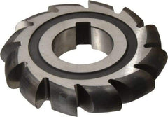 Made in USA - 5/16" Radius, 5/8" Circle Diam, 3-1/2" Cutter Diam, Arbor Connection, Convex Radius Cutter - High Speed Steel, Uncoated, Form Relieved, 12 Teeth - Best Tool & Supply