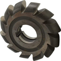 Made in USA - 7/16" Radius, 7/8" Circle Diam, 4" Cutter Diam, Arbor Connection, Convex Radius Cutter - High Speed Steel, Uncoated, Form Relieved, 12 Teeth - Best Tool & Supply