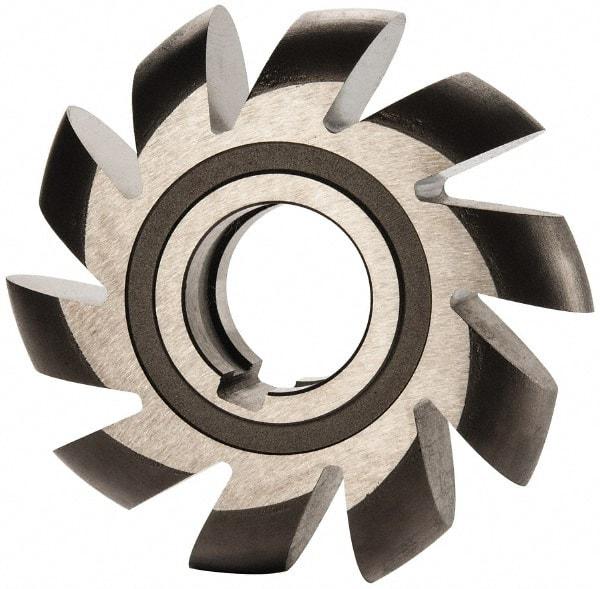 Made in USA - 1/2" Radius, 1" Circle Diam, 3-1/4" Cutter Diam, Arbor Connection, Convex Radius Cutter - High Speed Steel, Uncoated, Form Relieved, 12 Teeth - Best Tool & Supply