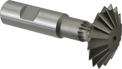 Made in USA - 1-7/8° 1-7/8" Cut Diam, 5/8" Cut Width, 3/4" Shank, High Speed Steel Double-Angle Cutter - Best Tool & Supply