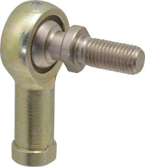 Alinabal - 5/16" ID, 7/8" Max OD, 2,800 Lb Max Static Cap, Spherical Rod End - 5/16-24 RH, 0.437" Shank Diam, 3/4" Shank Length, Steel with Molded Nyloy Raceway - Best Tool & Supply