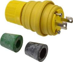 Value Collection - 125 Volt, 15 Amp, L1-15 Configuration, Industrial Grade, Ungrounded Plug - 2 Poles, IP67 - Best Tool & Supply