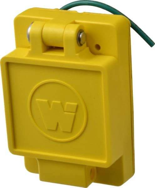 Value Collection - 250 VAC, 30 Amp, L6-30R NEMA, Ungrounded Receptacle - 2 Poles, 3 Wire, Female End, Yellow - Best Tool & Supply