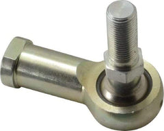 Alinabal - 1/2" ID, 1.3333" Max OD, 6,400 Lb Max Static Cap, Spherical Rod End - 1/2-20 RH, 3/4" Shank Diam, 1-3/16" Shank Length, Steel with Molded Nyloy Raceway - Best Tool & Supply