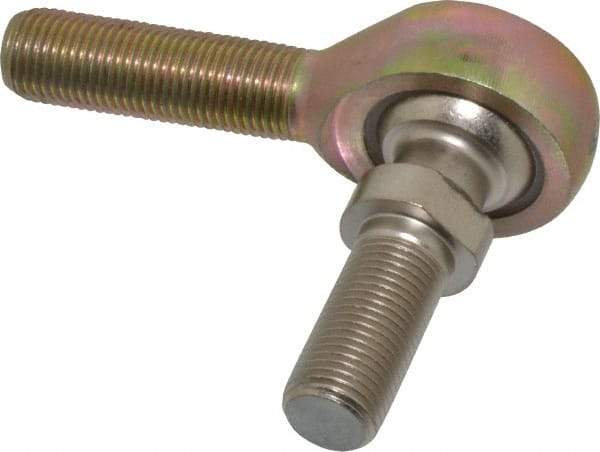 Alinabal - 1/2" ID, 1-5/16" Max OD, 6,400 Lb Max Static Cap, Spherical Rod End - 1/2-20 LH, 3/4" Shank Diam, 1-1/2" Shank Length, Steel with Molded Nyloy Raceway - Best Tool & Supply