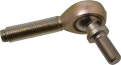 Alinabal - 5/16" ID, 7/8" Max OD, 2,800 Lb Max Static Cap, Spherical Rod End - 5/16-24 RH, 0.437" Shank Diam, 1-1/4" Shank Length, Steel with Molded Nyloy Raceway - Best Tool & Supply