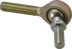 Alinabal - 5/16" ID, 7/8" Max OD, 2,800 Lb Max Static Cap, Spherical Rod End - 5/16-24 RH, 0.437" Shank Diam, 1-1/4" Shank Length, Steel with Molded Nyloy Raceway - Best Tool & Supply