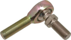 Alinabal - 1/2" ID, 1-5/16" Max OD, 6,400 Lb Max Static Cap, Spherical Rod End - 1/2-20 RH, 3/4" Shank Diam, 1-1/2" Shank Length, Steel with Molded Nyloy Raceway - Best Tool & Supply