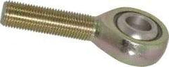 Alinabal - 1/2" ID, 1-5/16" Max OD, 5,800 Lb Max Static Cap, Spherical Rod End - 1/2-20 RH, 3/4" Shank Diam, 1-1/2" Shank Length, Steel with Molded Nyloy Raceway - Best Tool & Supply