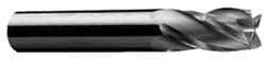 Onsrud - 3/8" Cutting Diam x 5/8" Length of Cut, 4 Flute, Downcut Spiral Router Bit - Uncoated, Right Hand Cut, Solid Carbide, 3" OAL x 3/8" Shank Diam, Four Edge, 30° Helix Angle - Best Tool & Supply