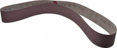 3M - 2-1/2" Wide x 60" OAL, 180 Grit, Aluminum Oxide Abrasive Belt - Aluminum Oxide, Very Fine, Coated, X Weighted Cloth Backing, Series 341D - Best Tool & Supply